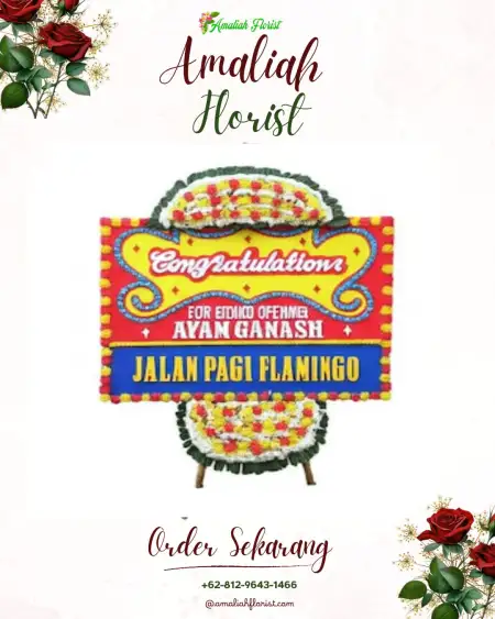 Sewa Papan Bunga Wale